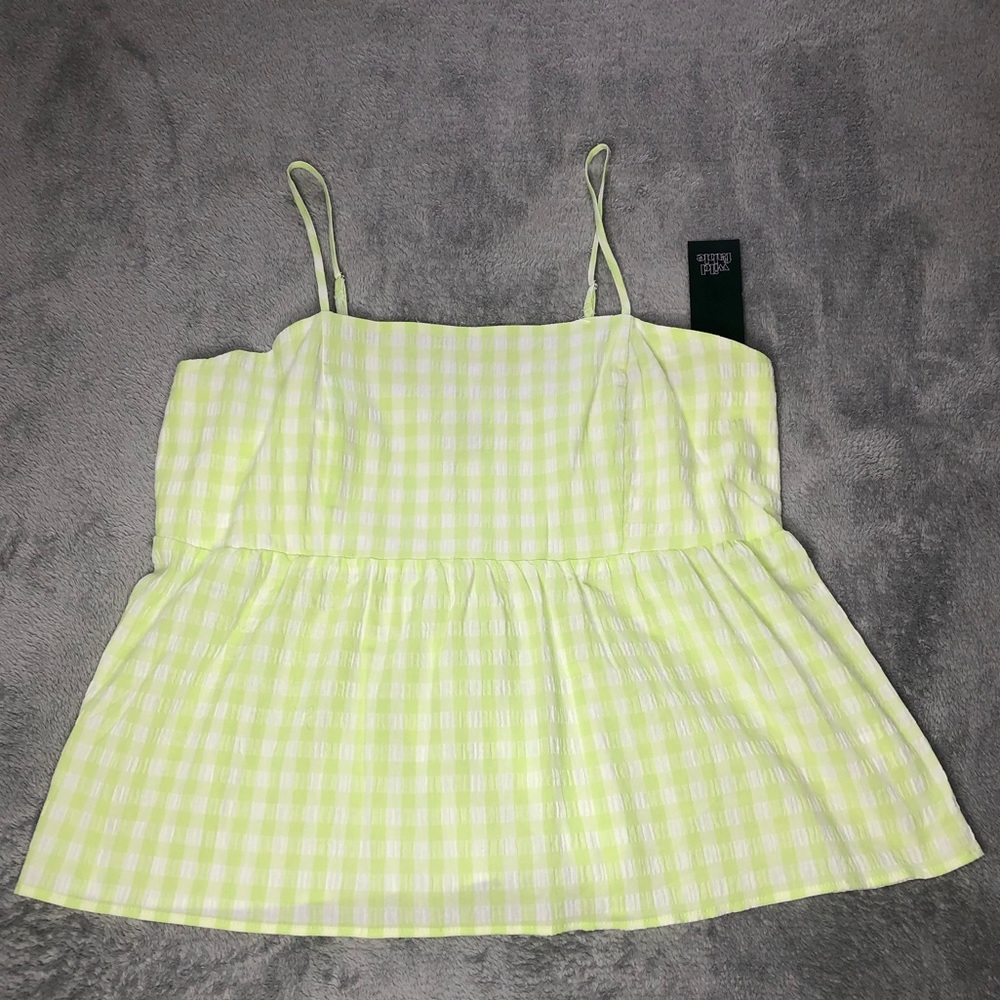 NWT Wild Fable Fit & Flare Gingham Camisole